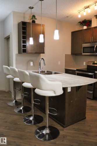 110 1144 Adamson Drive, Edmonton, AB - Indoor Photo Showing Kitchen With Upgraded Kitchen