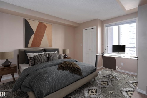 1004 9741 110 Street, Edmonton, AB - Indoor Photo Showing Bedroom