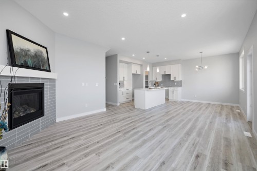 10238 92A Avenue, Morinville, AB - Indoor With Fireplace