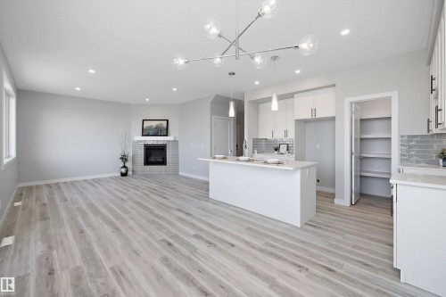 10238 92A Avenue, Morinville, AB - Indoor Photo Showing Kitchen With Double Sink