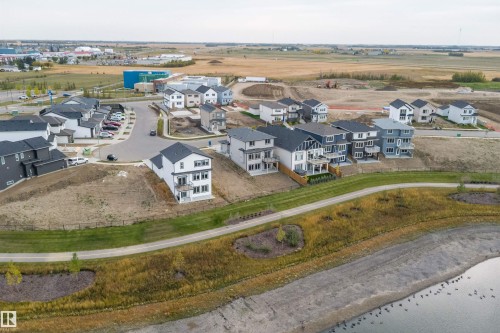 Aerial perspective of suburban area - 10214 92A Avenue, Morinville, AB - Outdoor With View