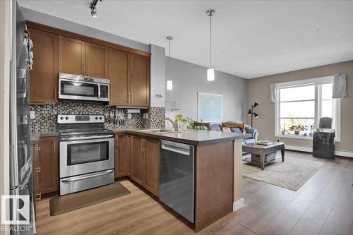 306 2588 Anderson Way, Edmonton, AB - Indoor Photo Showing Kitchen With Stainless Steel Kitchen