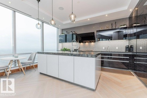 3401 11969 Jasper Avenue, Edmonton, AB - Indoor Photo Showing Kitchen With Upgraded Kitchen