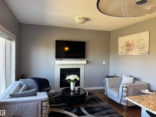6694 Cardinal Road, Edmonton, AB - Indoor With Fireplace