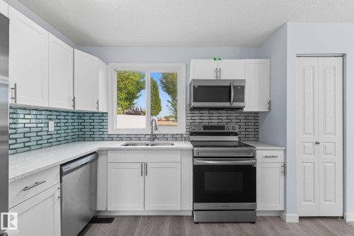 13251 47 Street, Edmonton, AB - Indoor Photo Showing Kitchen With Double Sink