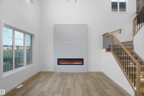 17 Axelwood Crescent, Spruce Grove, AB - Indoor With Fireplace