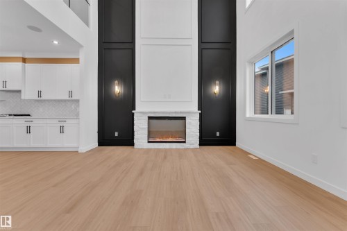 27 Eldridge Point(E), St. Albert, AB - Indoor With Fireplace