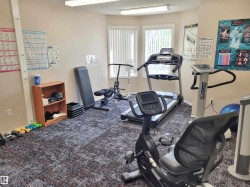 Exercise area with carpet - 