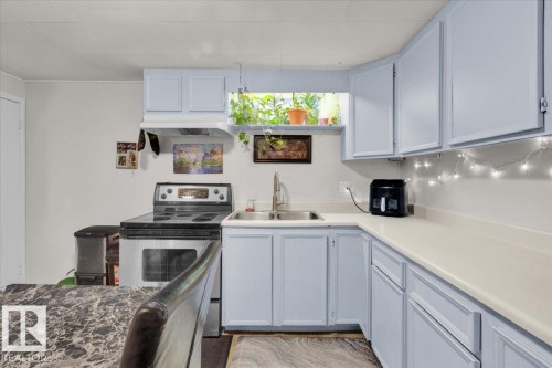 10548 40 Street, Edmonton, AB - Indoor Photo Showing Kitchen With Double Sink