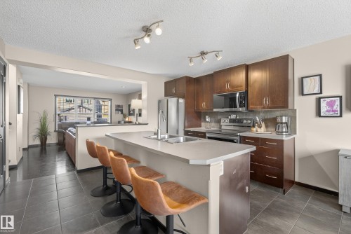 3623 13 Street, Edmonton, AB - Indoor Photo Showing Kitchen With Double Sink