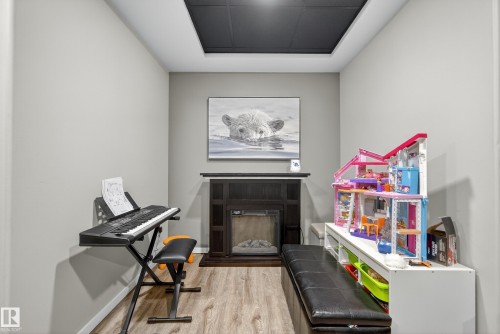 3623 13 Street, Edmonton, AB - Indoor Photo Showing Other Room With Fireplace