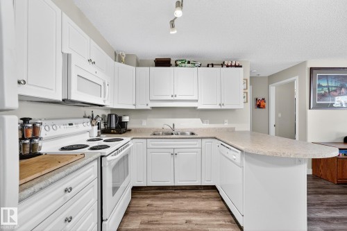 303 13625 34 Street, Edmonton, AB - Indoor Photo Showing Kitchen With Double Sink