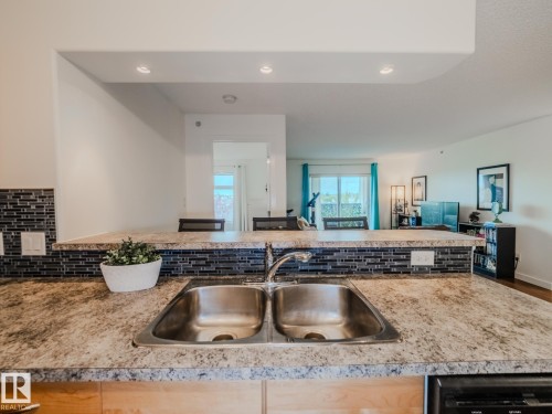 431 11603 Ellerslie Road, Edmonton, AB - Indoor Photo Showing Kitchen With Double Sink