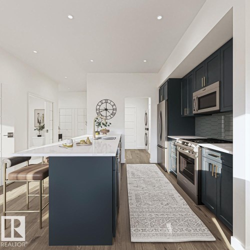 7 710 Mattson Drive, Edmonton, AB - Indoor Photo Showing Kitchen With Upgraded Kitchen