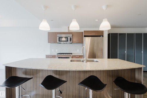403 2504 109 Street, Edmonton, AB - Indoor Photo Showing Kitchen With Double Sink With Upgraded Kitchen