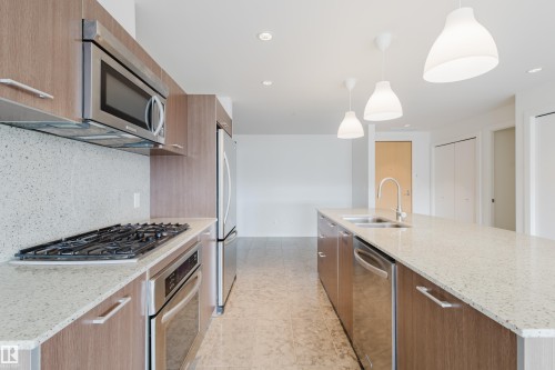 403 2504 109 Street, Edmonton, AB - Indoor Photo Showing Kitchen With Double Sink With Upgraded Kitchen