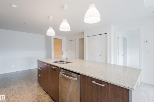 403 2504 109 Street, Edmonton, AB - Indoor Photo Showing Kitchen With Double Sink