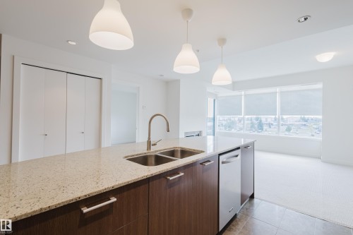403 2504 109 Street, Edmonton, AB - Indoor Photo Showing Kitchen With Double Sink With Upgraded Kitchen