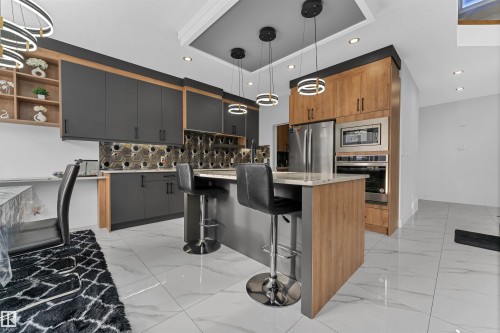 5814 Peltier Close, Beaumont, AB - Indoor Photo Showing Kitchen With Upgraded Kitchen