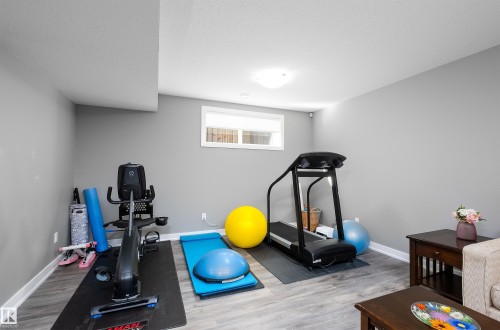 136 Reed Place, Leduc, AB - Indoor Photo Showing Gym Room