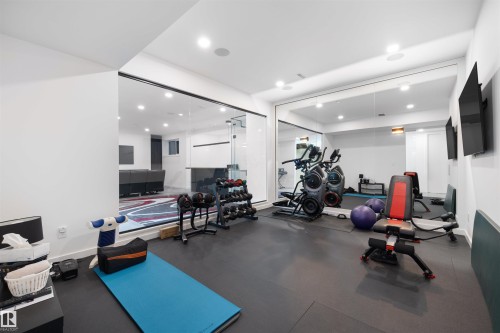 17 Windermere Drive, Edmonton, AB - Indoor Photo Showing Gym Room