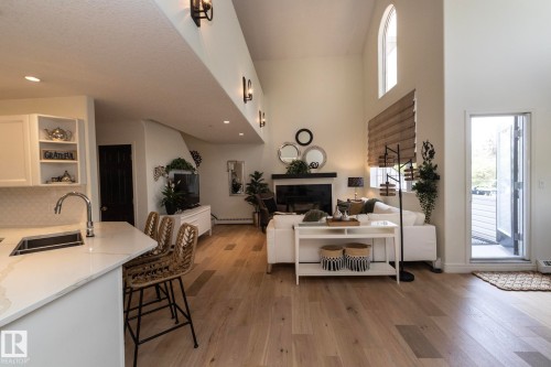 304 14 Mission Avenue, St. Albert, AB - Indoor With Fireplace