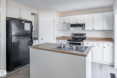 2912 31 Street, Edmonton, AB - Indoor Photo Showing Kitchen With Double Sink