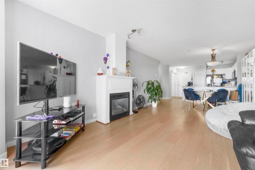 #213 4312 139 Avenue, Edmonton, AB - Indoor Photo Showing Living Room With Fireplace