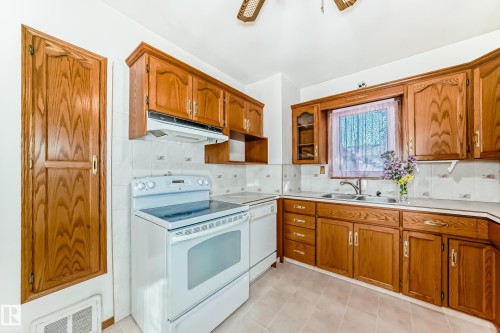 11424 105 Street, Edmonton, AB - Indoor Photo Showing Kitchen With Double Sink