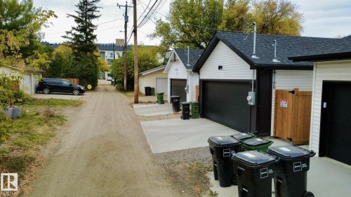 View of dirt / gravel road - 11308 128 Street, Edmonton, AB - Outdoor
