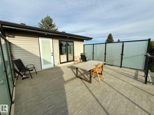 View of patio - 8809 148 Street, Edmonton, AB - Outdoor With Deck Patio Veranda With Exterior