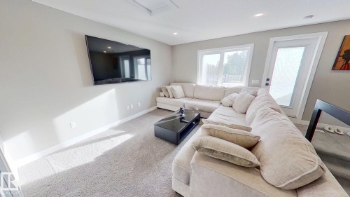8809 148 Street, Edmonton, AB - Indoor Photo Showing Living Room