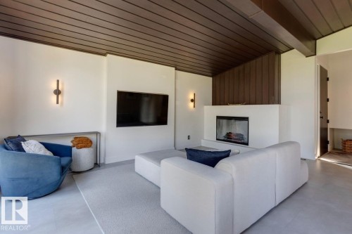 10804 65 Street, Edmonton, AB - Indoor Photo Showing Other Room With Fireplace