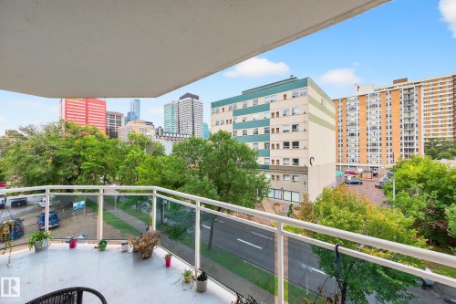 401 10504 99 Avenue, Edmonton, AB - Outdoor With Balcony