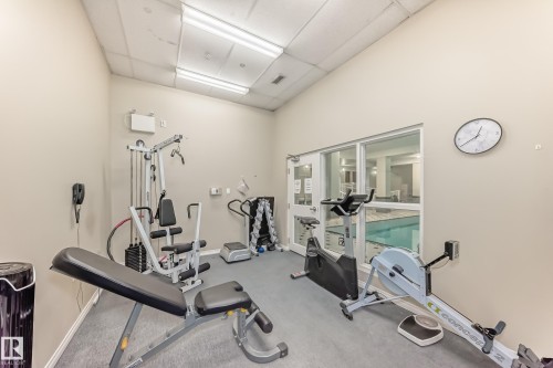 220 612 111 Street, Edmonton, AB - Indoor Photo Showing Gym Room