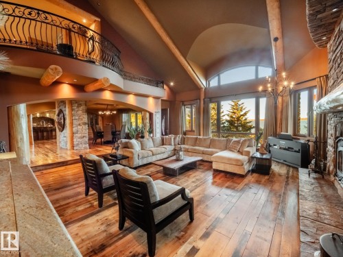 3 Eagle Drive, Rural Bonnyville M.D., AB - Indoor Photo Showing Other Room With Fireplace