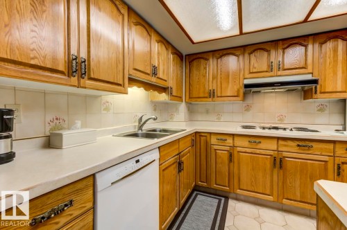 1403 11503 100 Avenue, Edmonton, AB - Indoor Photo Showing Kitchen With Double Sink