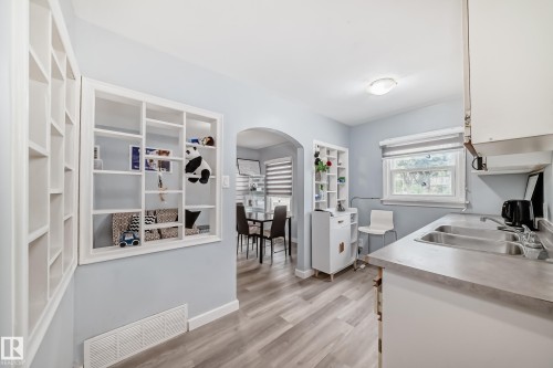 11951 77 Street Nw, Edmonton, AB - Indoor Photo Showing Kitchen With Double Sink