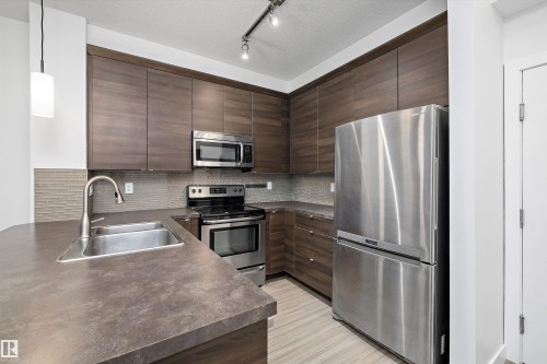 108 2590 Anderson Way, Edmonton, AB - Indoor Photo Showing Kitchen With Double Sink With Upgraded Kitchen