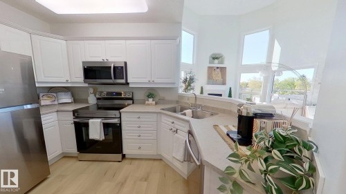 508 7839 96 Street, Edmonton, AB - Indoor Photo Showing Kitchen With Double Sink