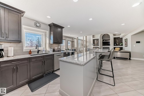 Edmonton, AB - Indoor Photo Showing Kitchen With Upgraded Kitchen