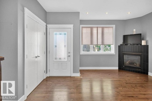 7909 105 Avenue Nw, Edmonton, AB - Indoor With Fireplace