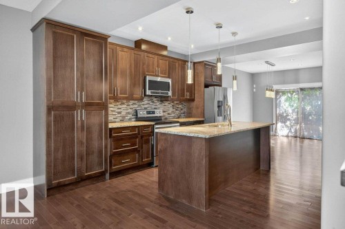 7909 105 Avenue Nw, Edmonton, AB - Indoor Photo Showing Kitchen With Upgraded Kitchen