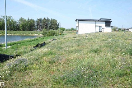 View of yard with a water view - 9227 156 Avenue, Edmonton, AB 