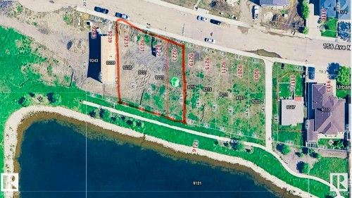 Map / location featuring property parcel outlined - 9227 156 Avenue, Edmonton, AB 