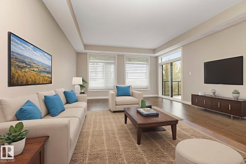 404 625 Leger Way, Edmonton, AB - Indoor Photo Showing Living Room