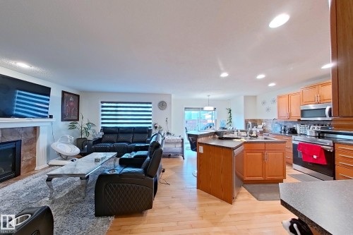 3008 24 Avenue, Edmonton, AB - Indoor With Fireplace