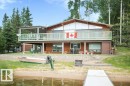 16 Maple Cresent, Rural Westlock County, AB  - Outdoor With Body Of Water With Deck Patio Veranda 