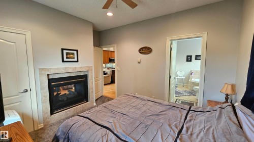 36 3003 34 Avenue, Edmonton, AB - Indoor Photo Showing Bedroom With Fireplace