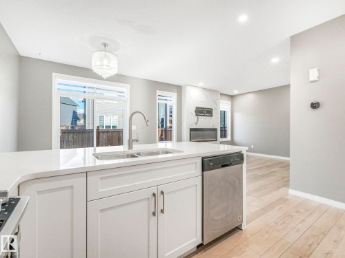 1631 203 Street, Edmonton, AB - Indoor Photo Showing Kitchen With Double Sink